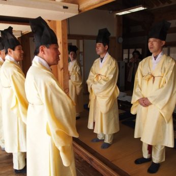 강암연묵회 백납병 기증 행사