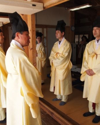 강암연묵회 백납병 기증 행사